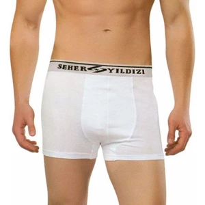 Seher Yıldızı 6 Adet Seher 060 Likralı Erkek Boxer Şort Paçalı Külot