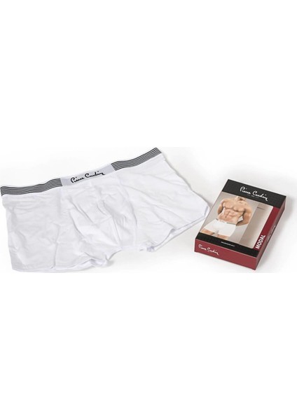 330 Beyaz Modal Stretch Erkek Boxer Short