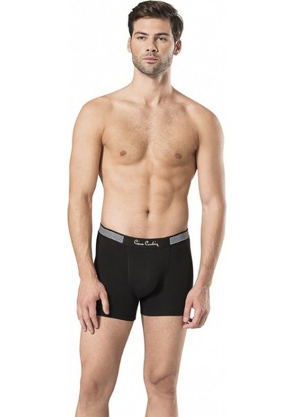 330 Siyah Modal Stretch Erkek Boxer Short