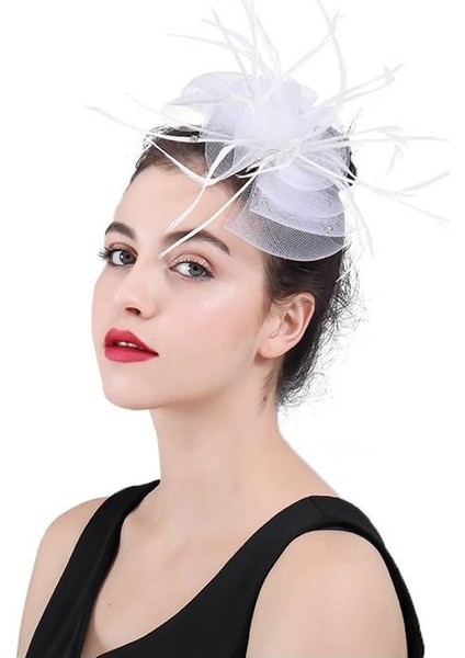 Beyaz Vualet Nikah Şapkası,nikah Tacı Nikah Kep