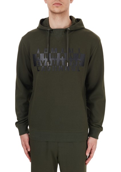 Pamuklu Baskılı Kapüşonlu Erkek Sweatshirt 6HZMFK ZJQ2Z 1851