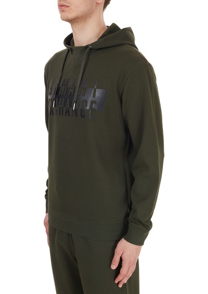 Pamuklu Baskılı Kapüşonlu Erkek Sweatshirt 6HZMFK ZJQ2Z 1851