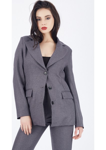 Önü Düğmeli Astarlı Ceket | CKT32978