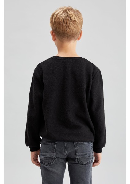 Erkek Çocuk Okula Dönüş Bisiklet Yaka Sweatshirt S0744A620AU fırsatları