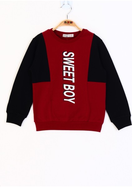 Erkek Çocuk Sweet Boy Baskılı Sweatshirt
