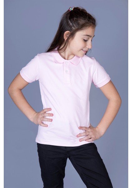 Kız Çocuk Polo Yaka Tişört