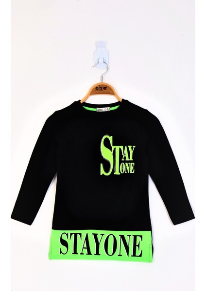 Kız Çocuk Stay One Baskılı Tişört