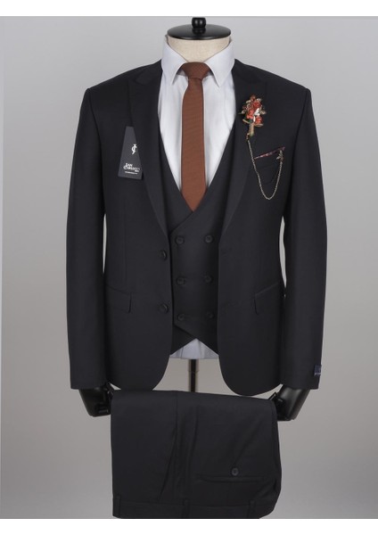 Jan Carlucci Slimfit Yelekli Drop 6 Takım