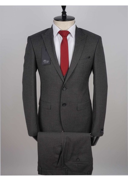 Yelekli Slimfit Drop 6 Takım Elbise