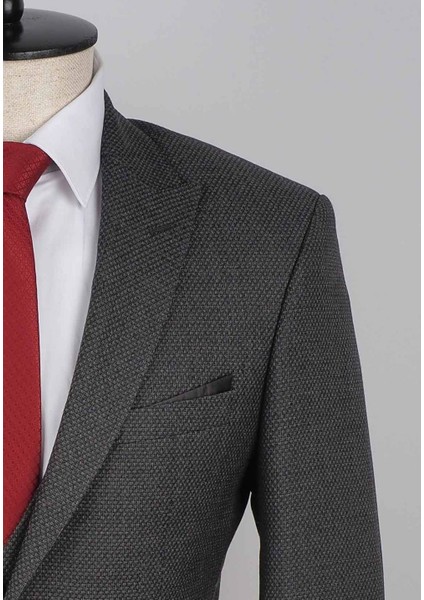 Yelekli Slimfit Drop 6 Takım Elbise
