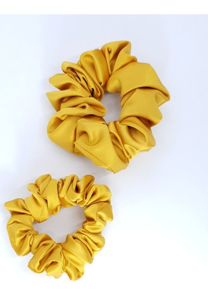 131YE - Saten Scrunchie Saç Lastiği Seti (2'li) fiyatları