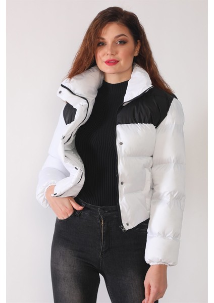 Z6649 Dewberry Bayan Mont-Beyaz-Siyah fiyatları