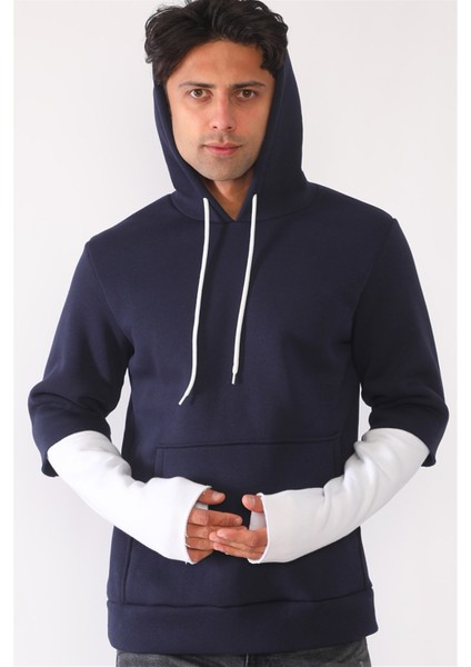 1042 Dewberry Erkek Sweatshırt-Lacivert