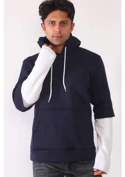 1042 Dewberry Erkek Sweatshırt-Lacivert