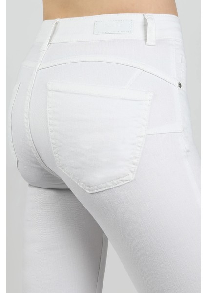 Pensli Gabardin Pantolon Beyaz fırsatları