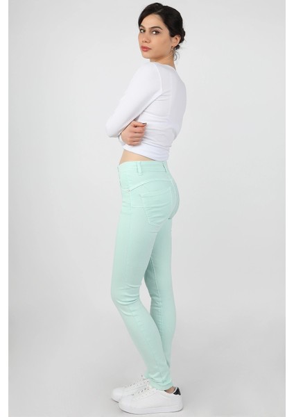 Pensli Gabardin Pantolon Mint