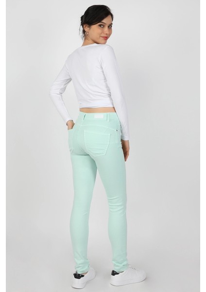 Pensli Gabardin Pantolon Mint modelleri