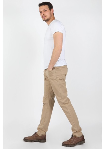 5 Cep Gabardin Pantolon Bej