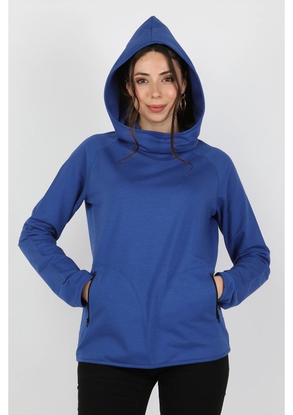 Kapüşonlu Sweatshirt Saks