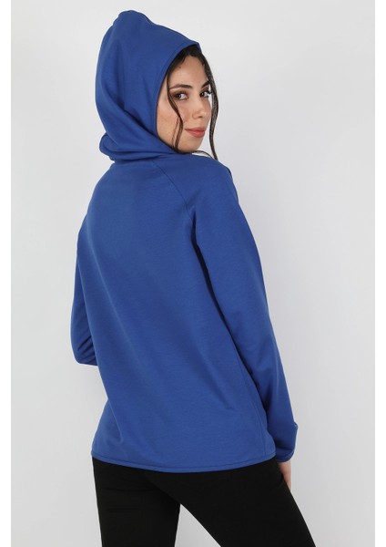 Kapüşonlu Sweatshirt Saks