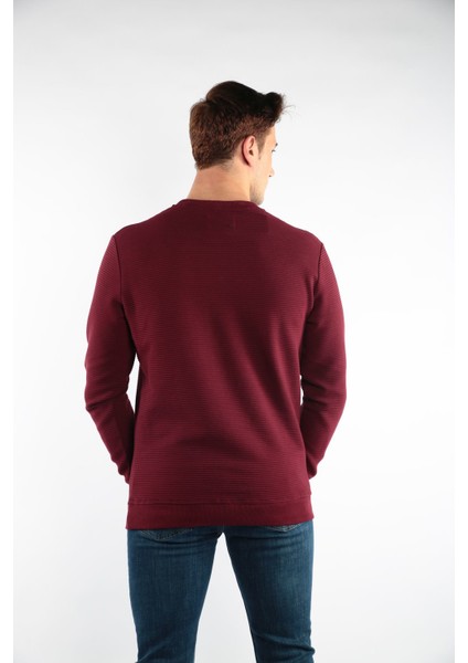 Fbı Erkek Bisiklet Yaka Kazak 93040 014 Bordo