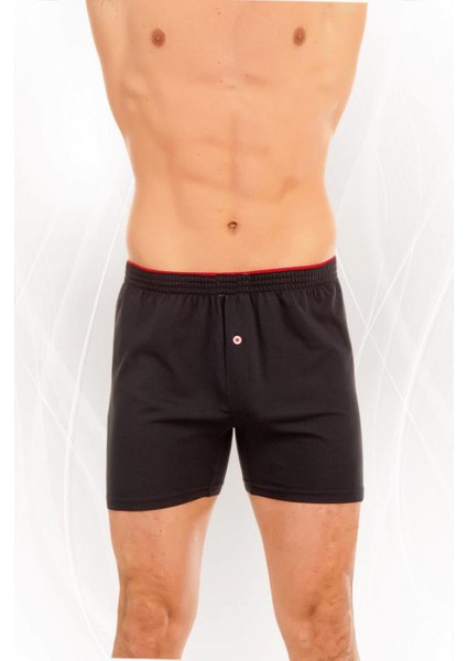 Bicci %100 Pamuk Siyah Erkek Boxer