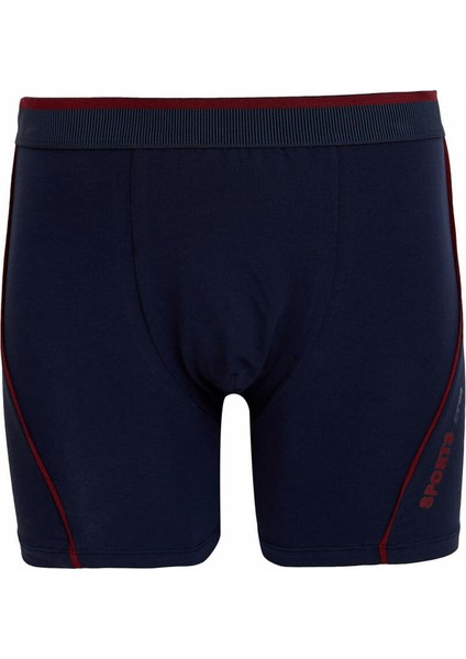 3 Adet Bacağı Saran Erkek Boxer Marin (Açık Lacivert)