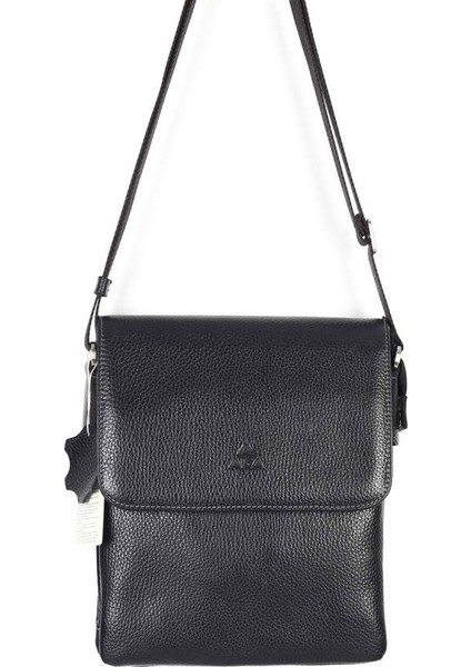 Aka Floter Siyah Omuzdan Askılı Deri Çanta 360-2