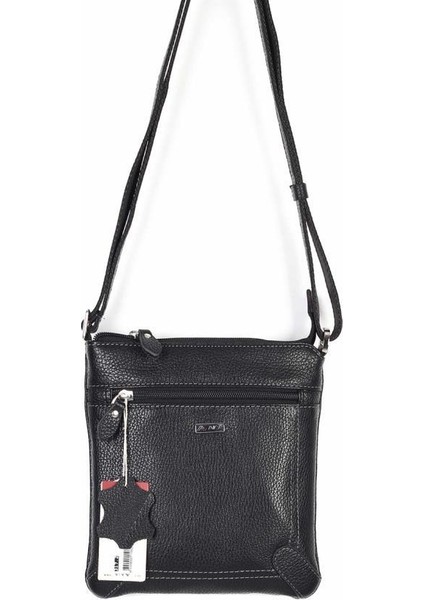 Aka Floter Siyah Omuzdan Askılı Deri Çanta 317-2