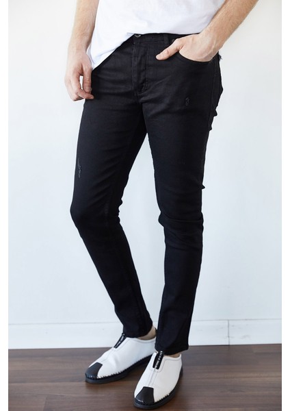 Siyah Slim Fit Jean Pantolon 1KXE5-44256-02