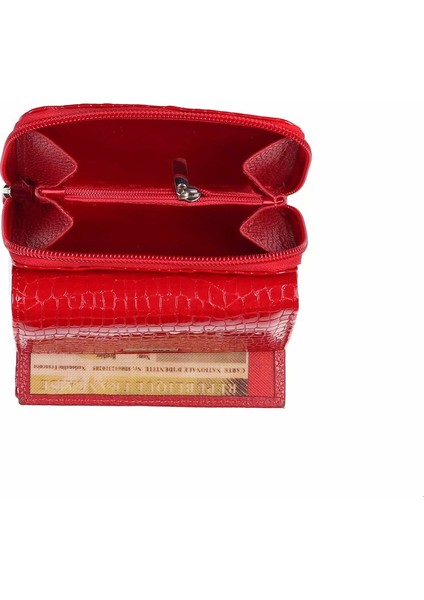 Parlak Kırmızı Kadın Cüzdanı (467-42) fiyatları