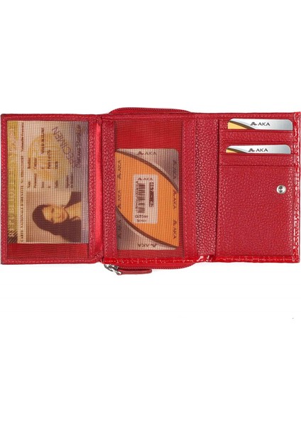 Parlak Kırmızı Kadın Cüzdanı (467-42) fırsatları