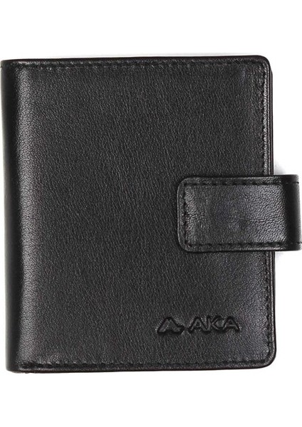 Düz Siyah - Deri Kartlık 018