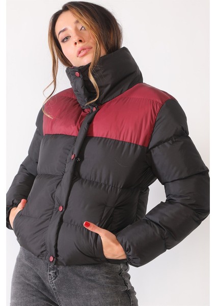 Z6649 Dewberry Bayan Mont-Siyah-Bordo