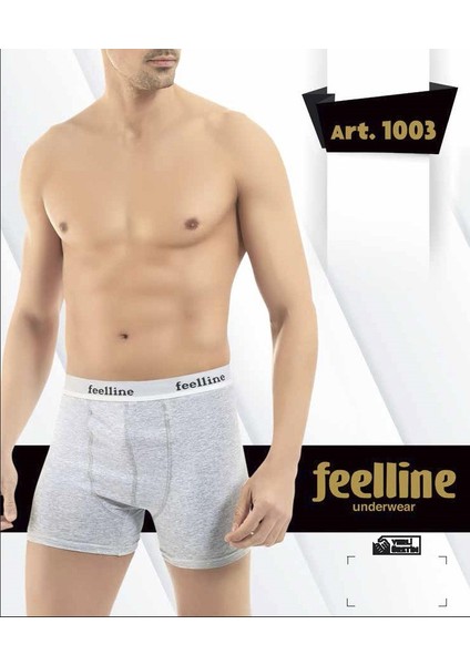 12 Adet 1003 Erkek Likralı Boxer