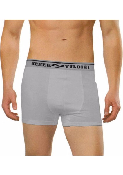 12 Adet Seher 060 Likralı Erkek Boxer Şort Paçalı Külot