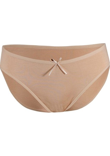12 Adet Kadın Likralı Bambu Bikini Külot