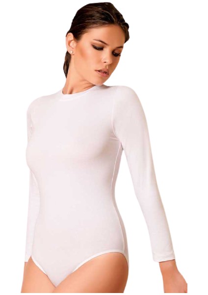 3'Lü 2106- 2107 Kadın Uzun Kol Çıtçıtlı (Kancalı) Body