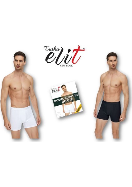 6'Lı Tutku Elit Modal Elastan Boxer 1251