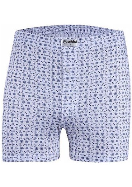 6'Lı 35 Emprime Penye Desenli Erkek Boxer