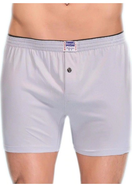 1099 Düğmeli Erkek Boxer Penye 3'Lü