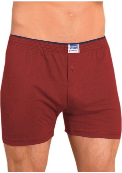 1099 Düğmeli Erkek Boxer Penye 3'Lü