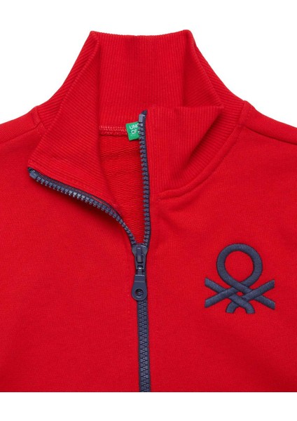 Erkek Çocuk Benetton Logo Sweatshirt