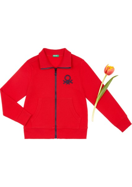 Erkek Çocuk Benetton Logo Sweatshirt