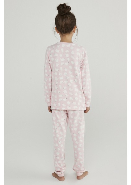 Orchıd Kız Çocuk Polar Bear Termal 2li Pijama Takımı