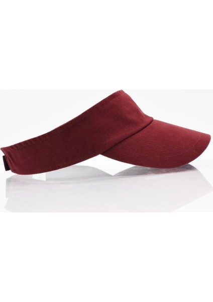 Siperlik Şapka Vizör Kep Uv Koruyucu Şapka - Bordo