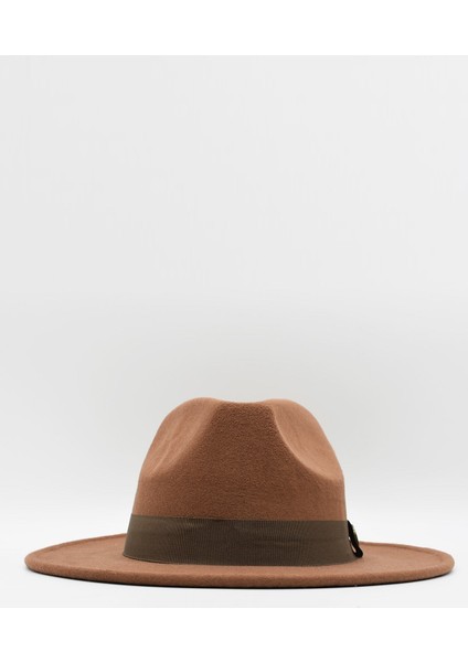 Kadın Taba Şapka Trend Fötr Kovboy Fedora Şapka