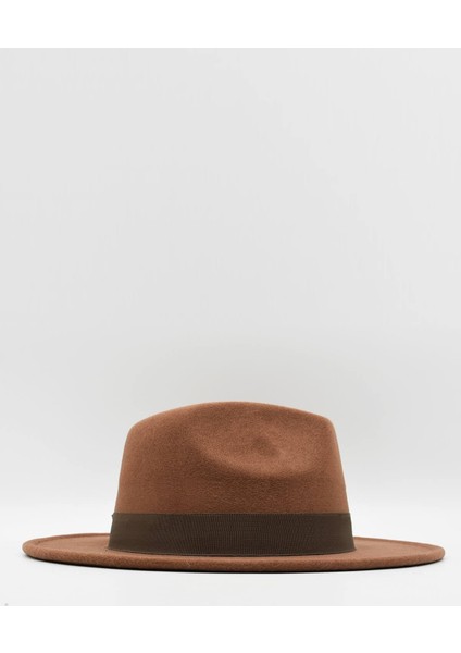 Kadın Taba Şapka Trend Fötr Kovboy Fedora Şapka