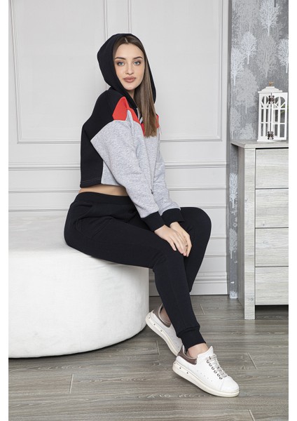 Missperry Kadın Kapüşonlu Pijama Takımı