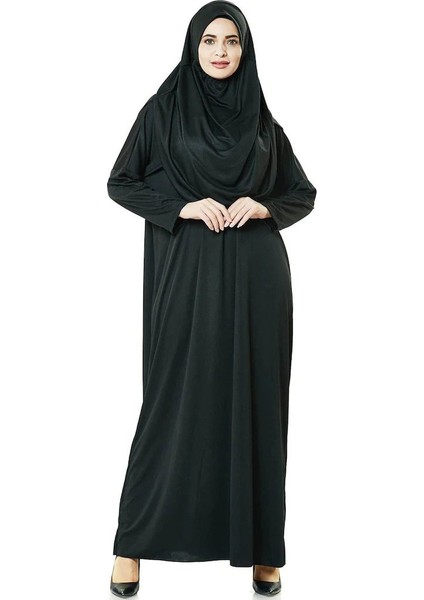 Çantalı Kendinden Eşarplı Tek Parça Namaz Elbisesi 4 Farklı Renk
